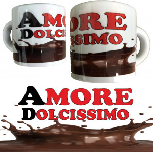 Tazzina da Caffè Amore Dolcissimo PS 10523-0017 Tazzine Personalizzabili Pelusciamo Store Marchirolo