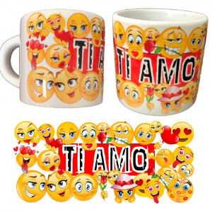 Tazzina da Caffè Smile Ti Amo PS 10523-0016 Tazzine Personalizzabili Pelusciamo Store Marchirolo