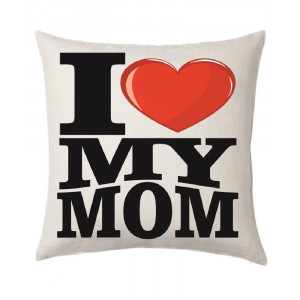 Mini Cuscino Festa Della Mamma I Love My Mom PS 12904-004 Pelusciamo Store Marchirolo (VA) Tel 0332 997041