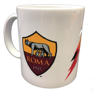 Tazza In Ceramica AS Roma Calcio Saetta Collezzione PS 13194 Pelusciamo Store Marchirolo
