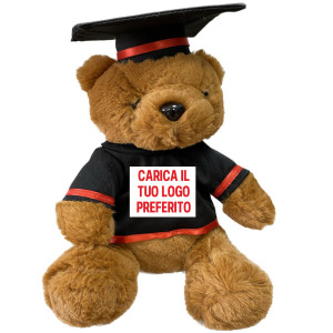 Peluche Orsetto Laureato 28 cm Personalizzabile Mascotte Teddy Bear PS 14234-FC