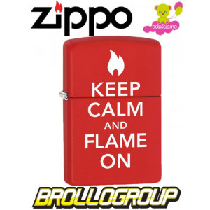 Accendino Zippo Keep On Calm And Flame On 28671 *18933 pelusciamo store