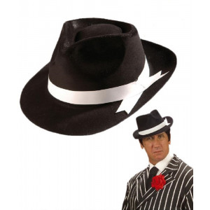 Cappello gangster in plastica per Costume Carnevale anni 20/30 *19800 Pelusciamo store