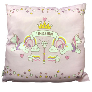 Cuscino Unicorn Rosa Cuscino con Unicorni 35x35 Cm PS 21483 pelusciamo store Marchirolo