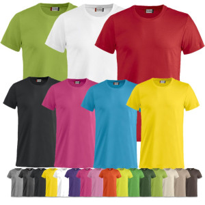 T-shirt Unisex Cotone Pettinato Colletto Elasticizzato, Personalizzabile PS 27431-BASE