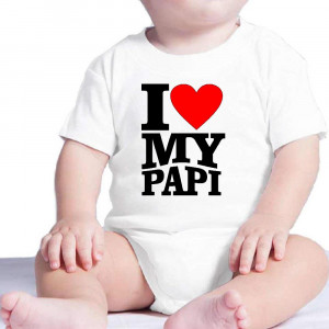 Body Neonato I Love My Papi Idea regalo Festa Del Papa PS 28180-0001 Pelusciamo Store (VA) TEL 0332 997041