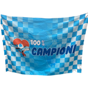 Bandiera Bianco Azzurra 100% Campioni Ciucco 150X100 PS 30845