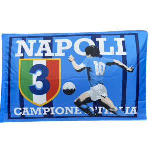 Bandiera Campione D'Italia 1987 1990 2023 Stadio Napoli 150X100 PS 30844