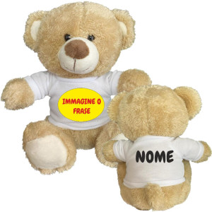 Peluche Orsetto Personalizzabile 20 cm Mascotte Teddy Bear PS 33794
