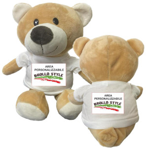 Peluche Orsetto Personalizzabile 23 cm Mascotte Teddy Bear PS 33797