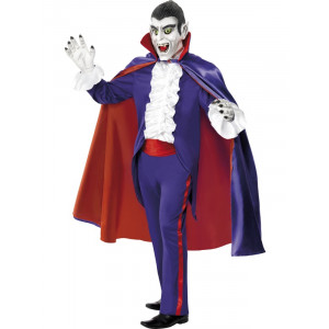 Costume Halloween Carnevale Adulto Conte dracula Vlad vampiro 