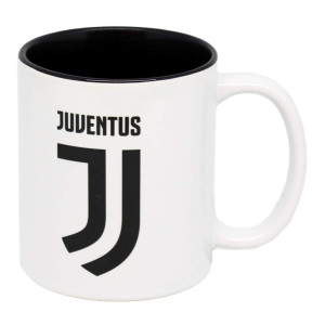 Juventus Tazza In Ceramica Juve Interno Nero Logo JJ PS 11107 Pelusciamo Store Marchirolo (VA) Tel 0332 997041