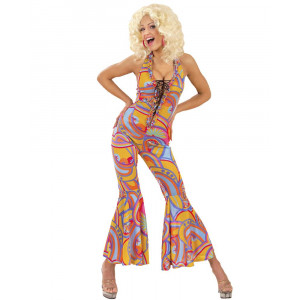 Costume Carnevale Donna Anni 70, Vestito Multicolor Funky Chick PS 11343 Pelusciamo Store Marchirolo