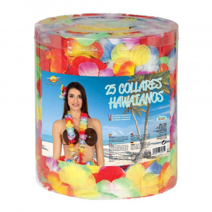 Ghirlande di Fiori Colorati - 1 Confezione da 25 Pezzi Party Hawaiano PS 01054 pelusciamo store
