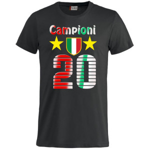 T-shirt Scudetto Milano Neroazzurra Campioni D'Italia 2024 20 Scudetti 2 Stelle PS 27431-INT-05
