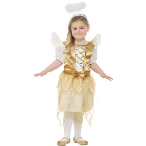 Costume Natalizio per bambina da angelo travestimento angioletto | pelusciamo.com