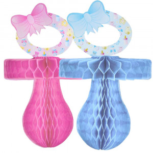 Ciuccio a Nido D'ape Rosa o Azzurro Baby Showers PS 10921