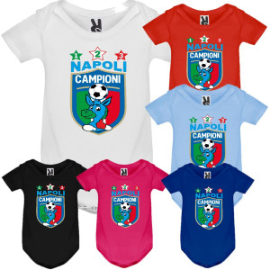 Body Napoli Calcio Scudetto Campioni D'Italia 2023 3 Scudetti  PS 28161-NAP-8-BS