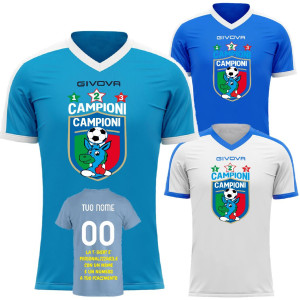 Maglia Calcio Scudetto Napoli Ciuccio Campioni D'Italia 2023 3 Scudetti PS 40538-NAP-8