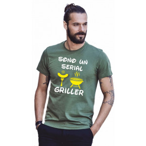 T-shirt Sono Un Serial Griller Maglietta Simpatica Idea Regalo PS 27431-A050