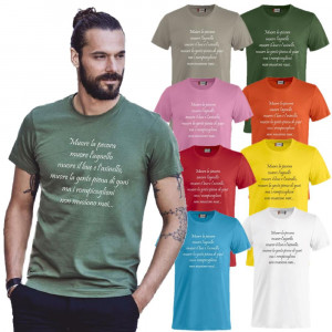 T-shirt Uomo Muore La Pecora Muore L'agnello ....  26 Colori  PS 27431-A043 Pelusciamo Store Marchirolo (VA) TEL 377 4805500