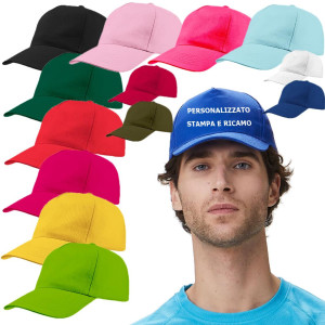 Cappello Baseball Cappellino Promo Cap Personalizzabile Stampa o Ricamo PS 33778