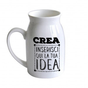 Tazza MUG Latte Caraffa in Ceramica Personalizzabile PS 10528 Personalizzata | Pelusciamo.com