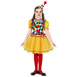 Costume Carnevale Bambina Clown  Pagliaccio | Pelusciamo.com