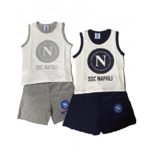  Completo canotta + pantaloncini prima infanzia ufficiale SSC Napoli *19576 pelusciamo store