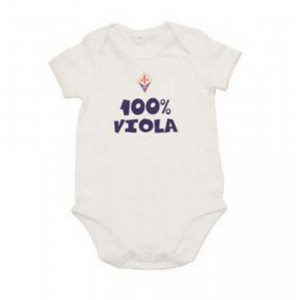 Body Neonato in Cotone Fiorentina 100% Viola  | pelusciamo.com