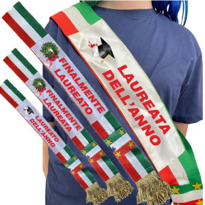 Fascia Laureata dell' Anno Laureato Dell' anno Fascia Tricolore Made In Italy PS 04627-001