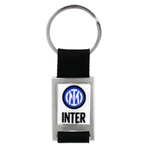 Portachiavi in metallo con logo ufficiale Inter stampato. PS 41100