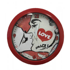 Orologio da parete san valentino  I love smack *01616 pelusciamo store