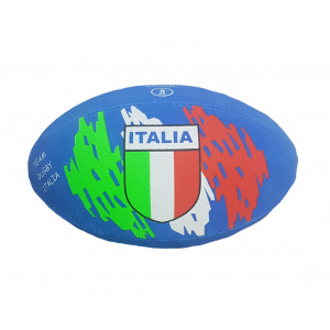 Palla Rugby Italia Blu in Gomma Pallone Misura 5 | Pelusciamo.com