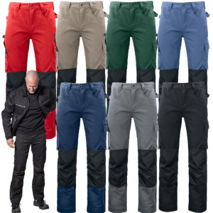 Pantaloni Tecnici da Lavoro  Porta Ginocchiere Pojob Uomo Personalizzabile PS 33314 - BS