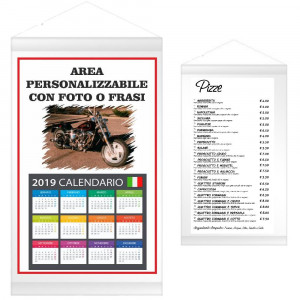 Poster Calendario Poliestere Personalizzabile Con Stampa PS 00001 pelusciamo store Marchirolo