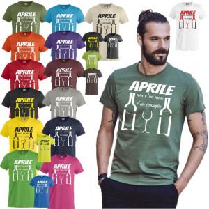T-Shirt Simpatiche Aprile Non e' Un Mese e' Un Consiglio Maglietta Personalizzata PS 27431-A038