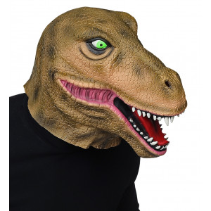 Maschera Carnevale Adulto Dinosauro T-Rex | Pelusciamo.com