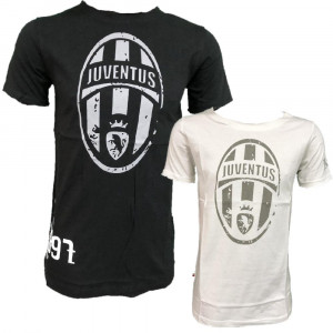 T-shirt Juventus Calcio Abbigliamento Retro' Juve PS 26995 Logo Storico Pelusciamo Store Marchirolo