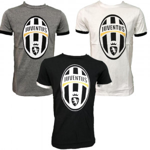 Maglietta Juventus Calcio Abbigliamento T-shirt Juve PS 26965 Logo Storico Pelusciamo Store Marchirolo