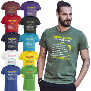 T-shirt Addio Al Celibato Cose Da fare Manica Corta Personalizzata  PS 27431-A054