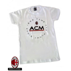 T-shirt Bimbo maglietta bambino abbigliamento ufficiale Milan prima infanzia *19604 pelusciamo store