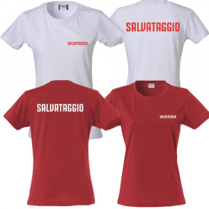 T-shirt Donna Salvataggio Maglietta Aderente Maniche Corte PS 28870-Salvataggio Pelusciamo Store Marchirolo (VA) Tel 0332 997041