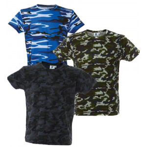 T-shirt Manica Corta Mimetica Camouflage PS 28719 pelusciamo store Marchirolo (VA) Tel 0332 997041