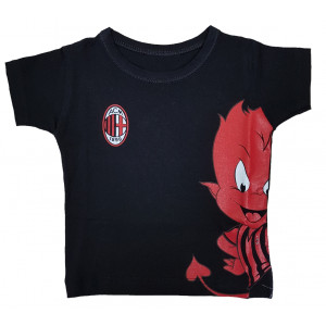Abbigliamento Bambino T-Shirt Ufficiale Milan Prima Infanzia PS 19593 | Pelusciamo.com