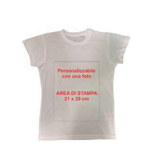 T-Shirt Donna Girocollo Poliestere Personalizzabile Con Sublimazione JHK | Pelusciamo.com