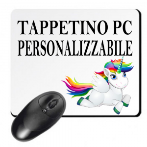 Tappetino Mouse Pad A Cuore Personalizzabile 19X23 cm PS 00780 Pelusciamo Store marchirolo