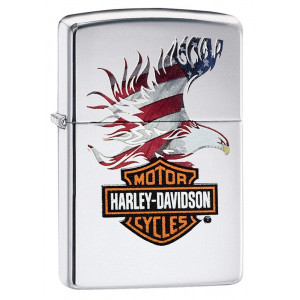 Accendino Zippo Harley Davidson American Eagle Benzina | Pelusciamo.com