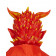 Maschera Diavolo In Fiamme Halloween o Carnevale PS 26183 Pelusciamo Store Marchirolo