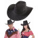 Cappello Cowboy Nero Accessori Costume Carnevale Uomo PS 10297 Pelusciamo Store Marchirolo